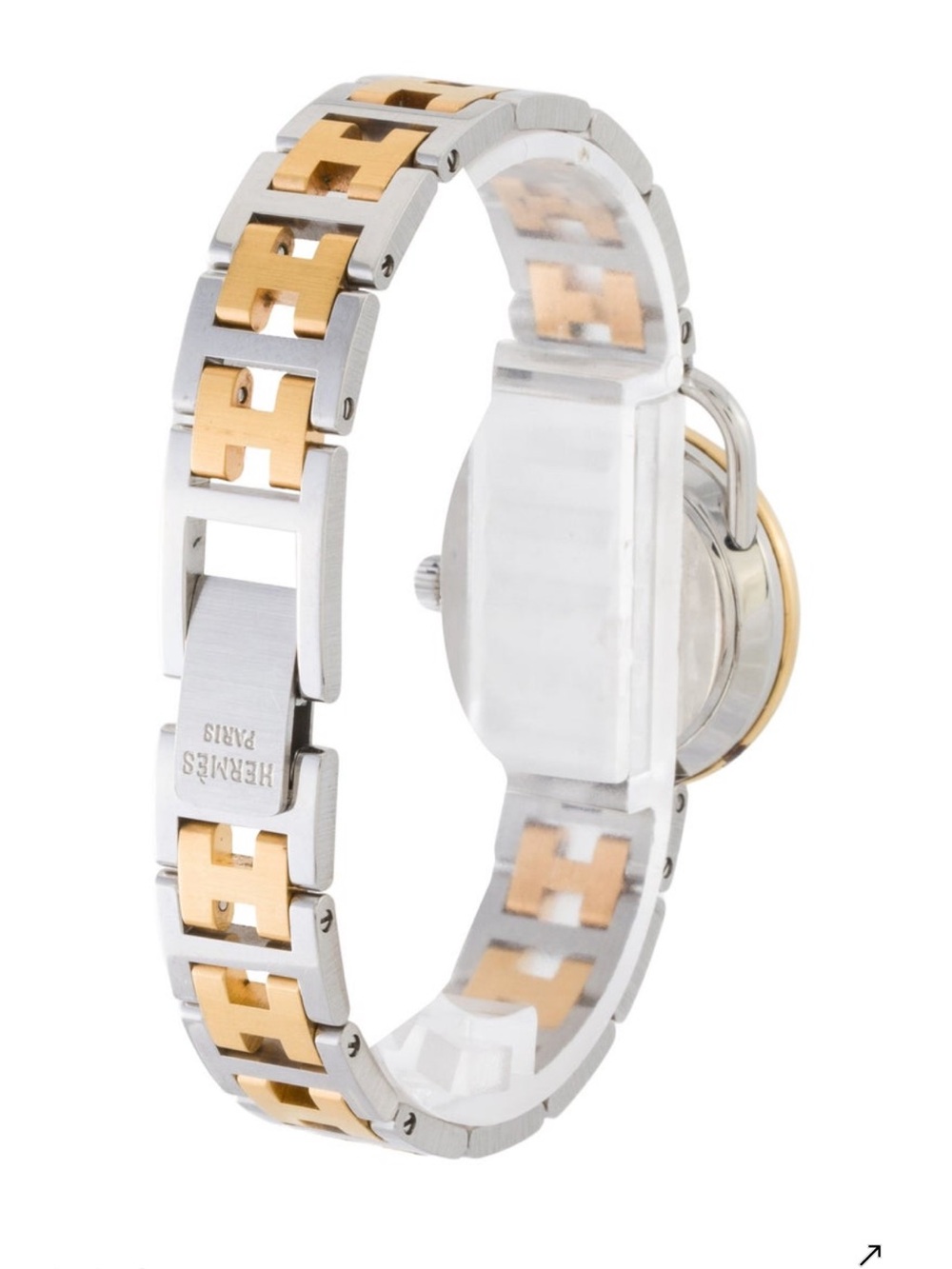 Hermès Two-Tone Gold and Silver Womens Dress Watch - Picture 3 of 7